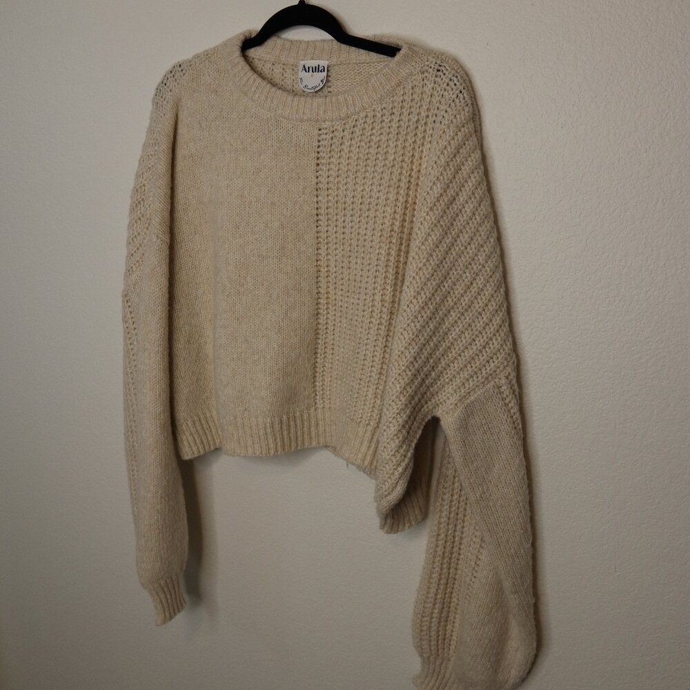 ARULA Cream Knit Women's Sweater